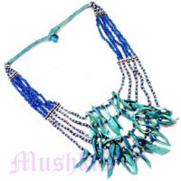 Five Row Mop Chips Necklace - click here for large view